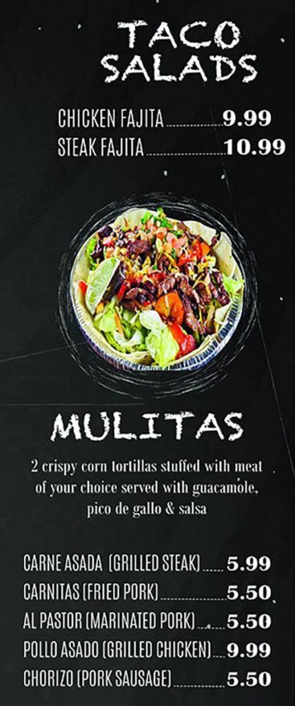 El Paisa Grill menu – SLC menu