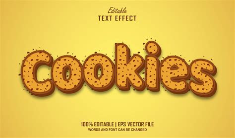 Text Effect Cookies Graphic by Navy Graphic · Creative Fabrica