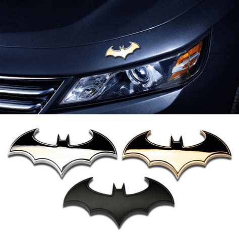 Cool 3D Metal bat auto logo car sticker metal batman badge emblem tail ...