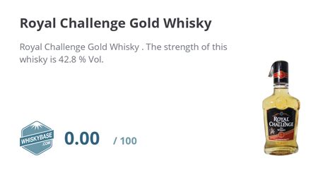 Royal Challenge Gold Whisky - Ratings and reviews - Whiskybase