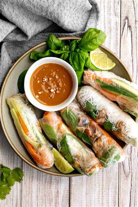 Vietnamese Summer Rolls with Chicken - Ahead of Thyme