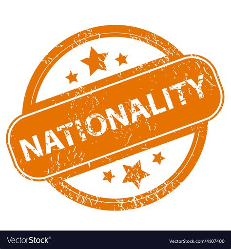 Nationality grunge icon Royalty Free Vector Image