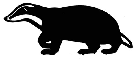 badger silhouette | Applique, Silhouette, Animals