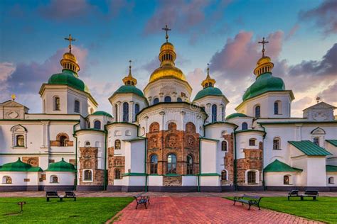 Saint Sophia Cathedral Kiev Ukraine Landmark Stock Photo - Image of ...