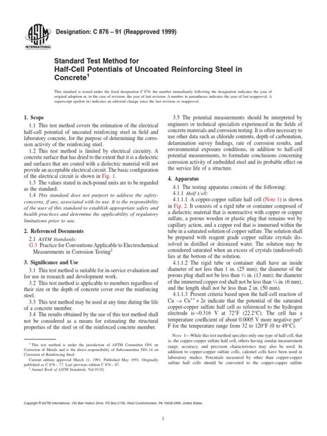 Astm C876 | PDF | Contour Line | Corrosion