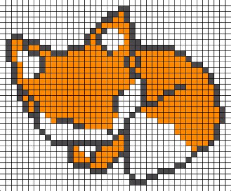 Fox Pixel Art Easy