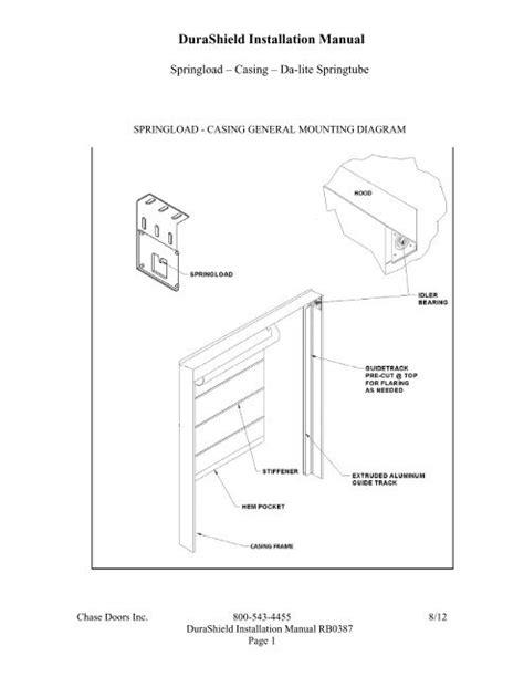 Installation Instructions - Chase Doors