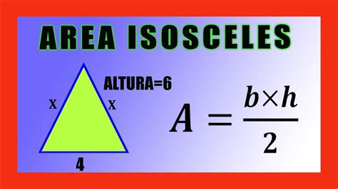 👉 Area de un triangulo Isosceles - YouTube