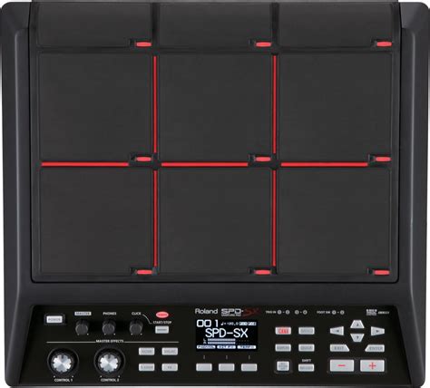 Roland SPD-SX Percussion Sampling Pad with 4GB Internal Memory, Black ...