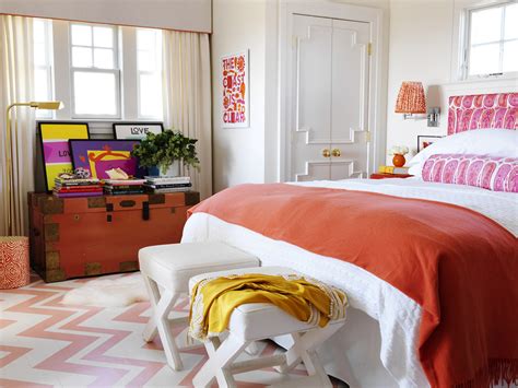 Pink and Orange for a Girl's Bedroom - Driven by Decor