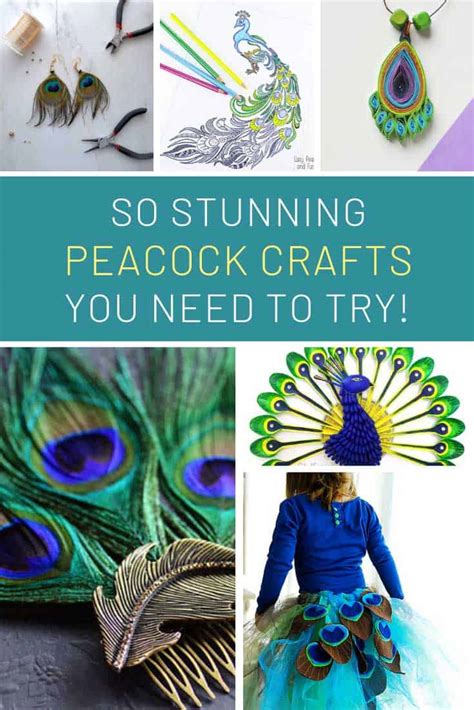 13 Colorful Peacock Crafts You Need to Make this Weekend