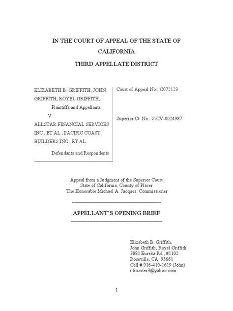 Appellant's Opening BRIEF - Pacific Coast Builders Inc DBA Monico ...