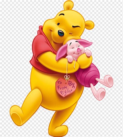 Winnie-the-Pooh hugging Piglet illustration, Winnie the Pooh Piglet ...