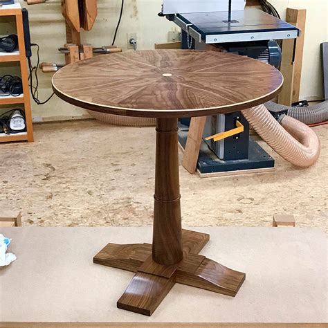 Classic Woodworking: Sunburst Veneer Side Table (103) - FineWoodworking