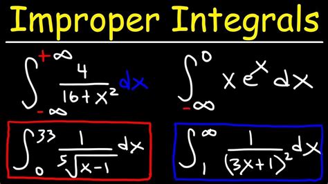 Improper Integrals - Convergence and Divergence - Calculus 2