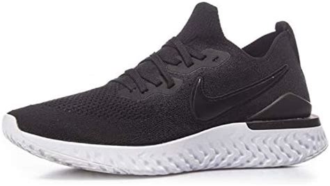 Amazon.com | Nike Men's Epic React Flyknit Running Shoes, Black/Gunsmoke, 8 | Road Running