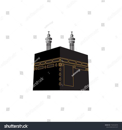 Kaaba Holy Place Islam Located Al Stock Vector (Royalty Free) 1764532079 | Shutterstock