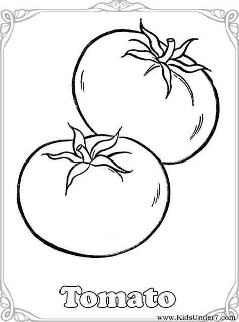 27+ Blank Coloring Pages Vegetables | Free Wallpaper