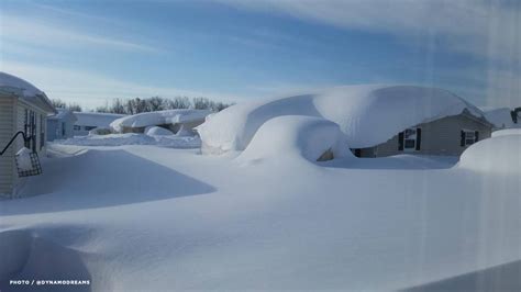 Igloos? No. These are homes in Cheektowaga, NY - outside Buffalo --- via ABC News Weather | New ...