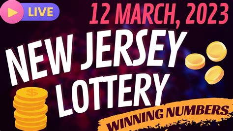 New Jersey Evening Lottery Drawing Results - 12 Mar, 2023 - Pick 3 & 4 ...