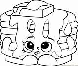 Pamela Pancake Shopkins Coloring Page  Home sketch template
