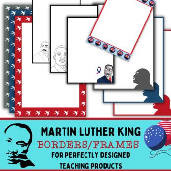 Martin Luther King Jr. Clip Art Borders Backgrounds Shape Frames MLK Jr ...