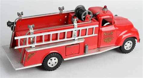 Sold Price: TONKA PRESSED STEEL #5 PUMPER FIRE TRUCK - March 6, 0120 10 ...