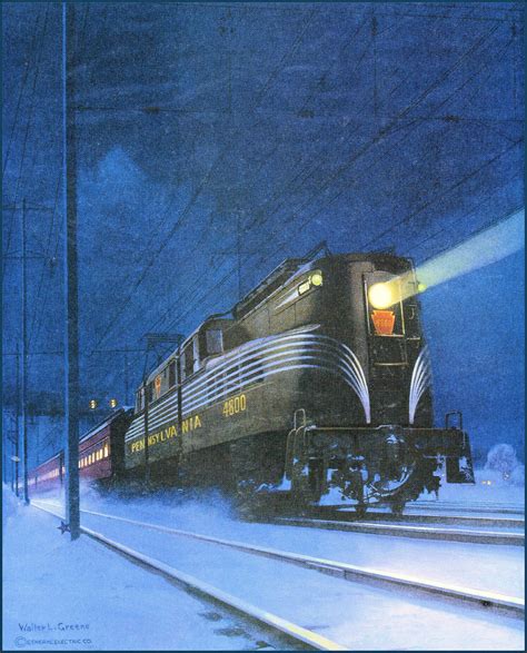 transpress nz: General Electric art featuring a Pennsylvania Railroad ...