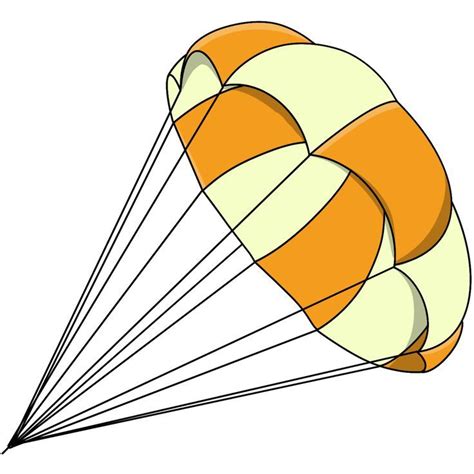 Cartoon Parachute PNG Image, Parachute Orange Cream Cartoon Clip Art ...