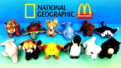 2018 mcdonald s national geographic kids happy meal toys plush animals ...