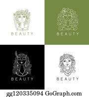 900+ Spa Logo Female Face Clip Art | Royalty Free - GoGraph