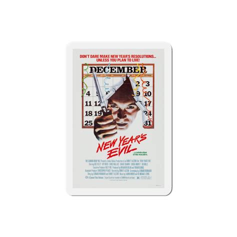 New Year's Evil 1980 Movie Poster Die-Cut Magnet – The Sticker Space