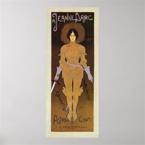 Vintage Joan of Arc store ad vertical banner Poster | Zazzle