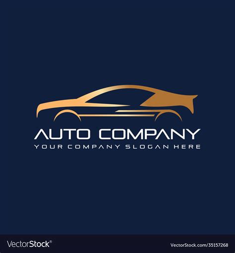 Abstract automotive car automotive logo Royalty Free Vector