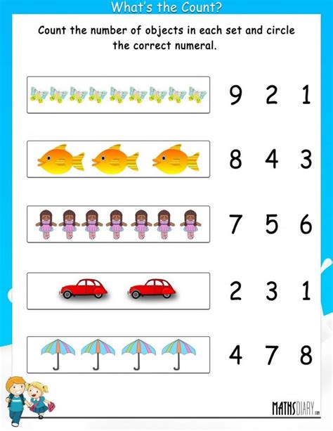 Image result for worksheets for grade 1 | Mathematics worksheets, Kids ...