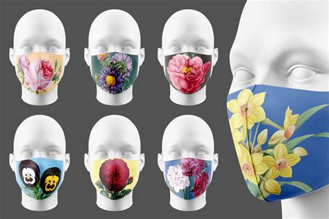 Face Mask Designs Sublimation (790326) | Sublimation | Design Bundles