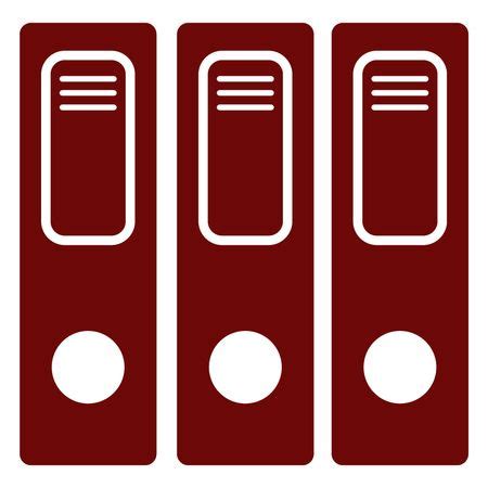 Vector Illustration with Maroon File Icon | Freestock icons