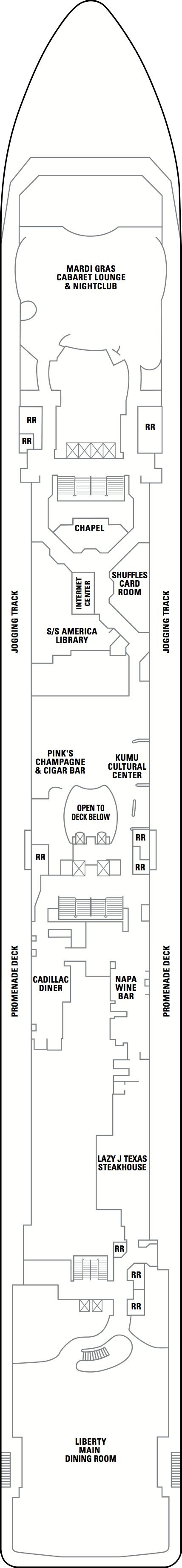 Pride of America deck plans - Cruiseline.com