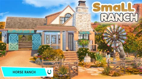 Small Horse Ranch 🐎!! The Sims 4 Speed Build: Horse Ranch - YouTube