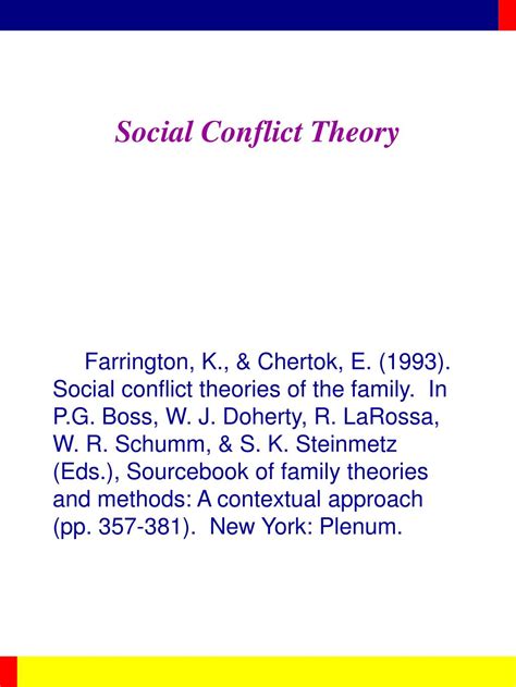 PPT - Social Conflict Theory PowerPoint Presentation, free download ...