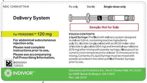 Perseris - FDA prescribing information, side effects and uses