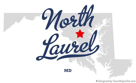 Map of North Laurel, MD, Maryland