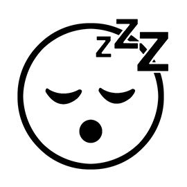 Emoji - Sleeping Stencil | Free Stencil Gallery