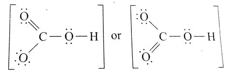 Draw a Lewis structure for the bicarbonate ion, HCO3^(-).