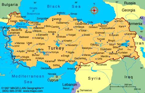 maps of dallas: Turkey Map