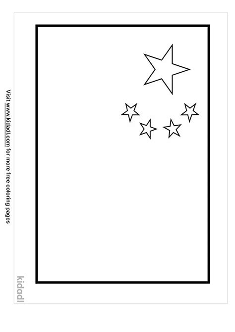 Free China Flag Coloring Page | Coloring Page Printables | Kidadl