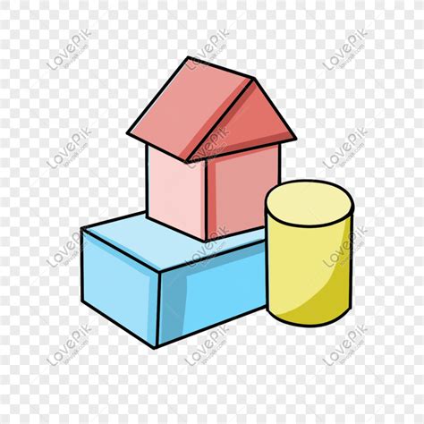 Cartoon Children Toy Building Blocks Illustration, Cartoon, Children's Toys, Building Blocks PNG ...