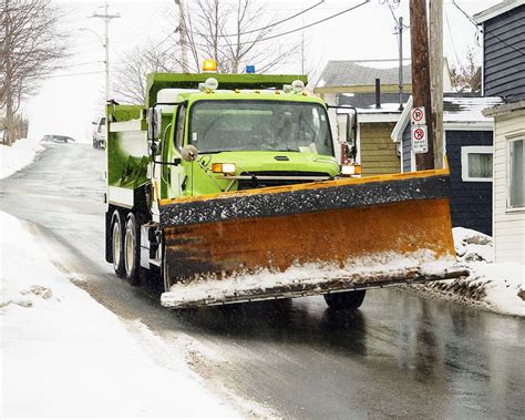 snow plow truck, salting, roads, storm., snow, plow, truck, plough ...