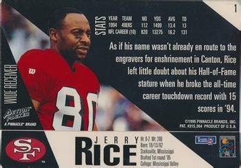 1995 Action Packed #1 Jerry Rice | Trading Card Database