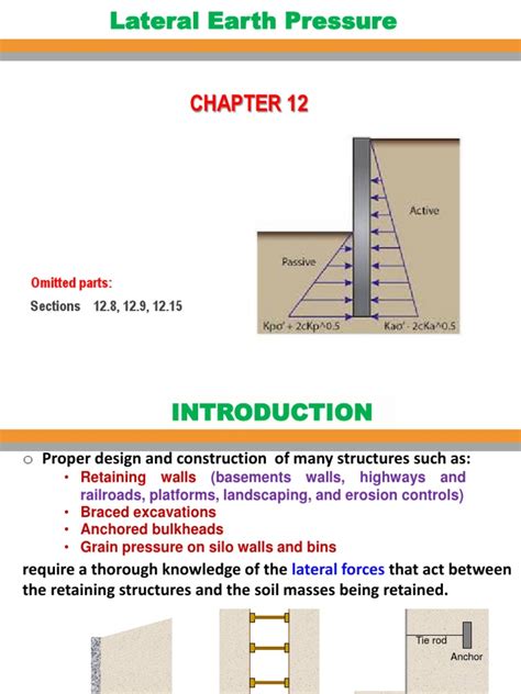 Ce 483 Lateral Earth Pressure Ch 12 | Civil Engineering | Mechanical Engineering